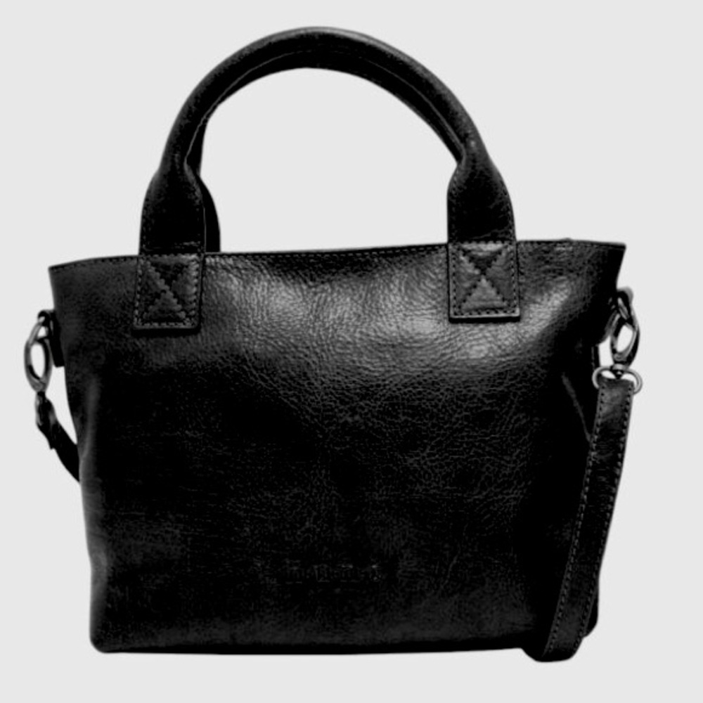 Hunt black leather crossbody hand bag brand new